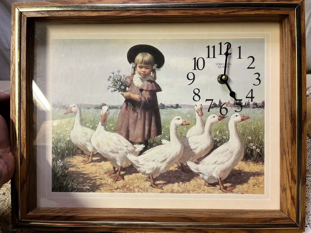French Goose Clock - ,